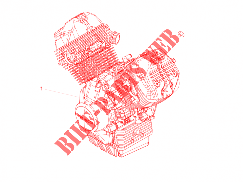 Motor Completing part para MOTO GUZZI V9 Bobber 2016